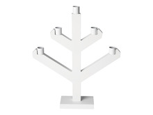 Ljusstake Tall 5-armad Vit 30 x 6 x 36 cm
